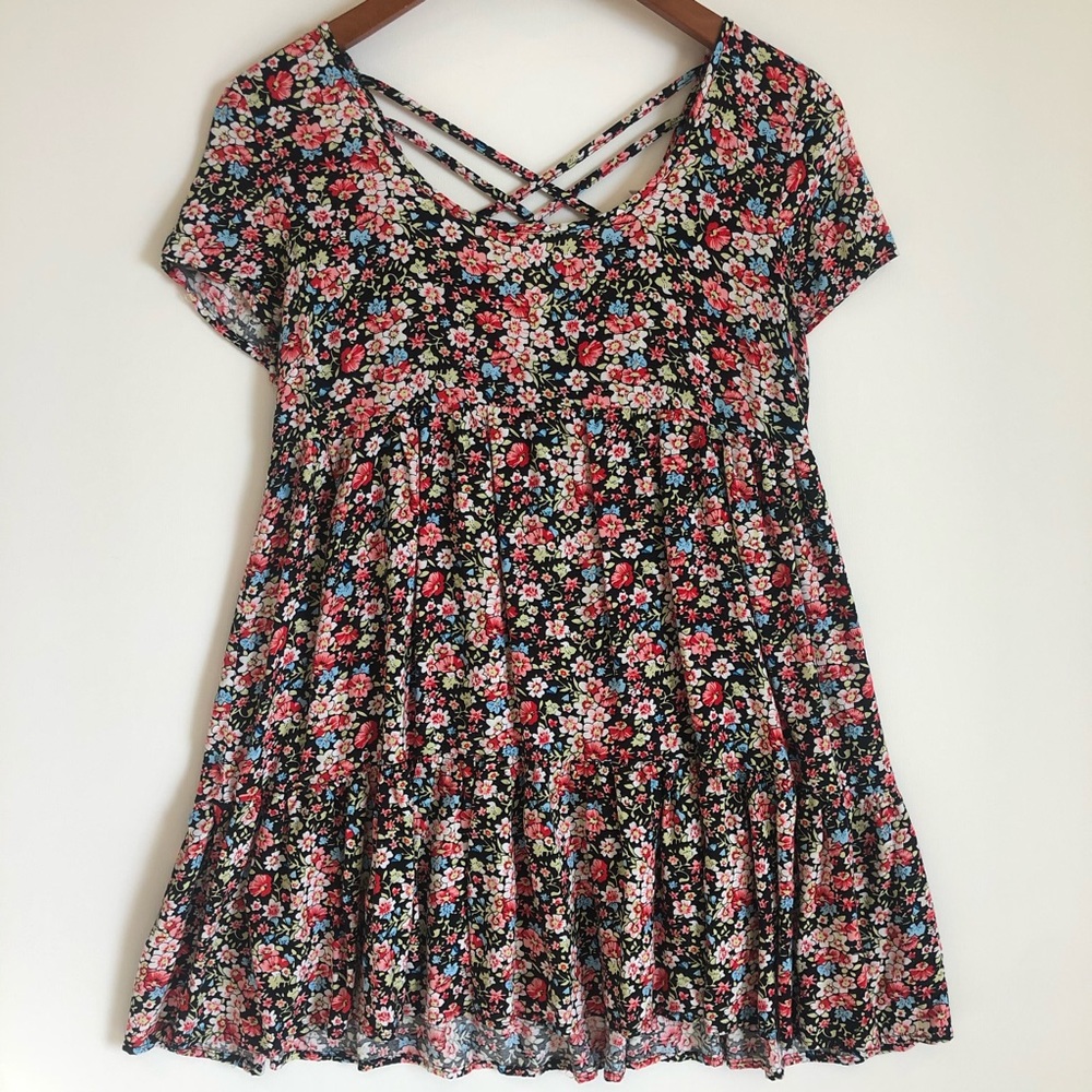 Thrifted Cute Flower Printed Dress
